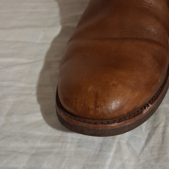 Tory Burch Lizzie Tan Leather Riding Tall Boots Size 8M - Picture 11 of 16